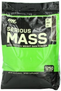 Optimum Nutrition Serious Mass, Chocolate, 12 Pound