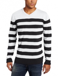 Southpole Men's Striped Pull Over Long Sleeve Sweater Southpole Men's Striped Pull Over Long Sleeve Sweater