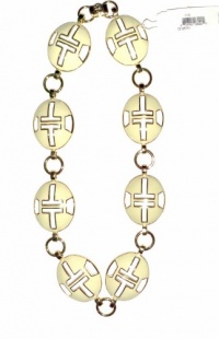 Tory Burch Tyler Oval Link Signature Collar Necklace