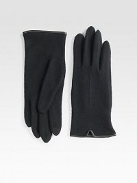 EXCLUSIVELY OURS. A luxuriously toasty cashmere and wool-blend must-have with touch technology for easy access to touchscreen electronics.About 9 long60% wool/20% cashmere/20% nylonDry cleanImported EXCLUSIVELY OURS. A luxuriously toasty cashmere and wool-blend must-have with touch technology for easy access to touchscreen electronics.About 9 long60% wool/20% cashmere/20% nylonDry cleanImported