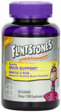 Flintstones Omega Gummies Supplement, Brain Support, 80 Count Flintstones Omega Gummies Supplement, Brain Support, 80 Count