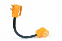 Camco 55185 RV Powergrip 30M/50F AMP 18 Dogbone Electrical Adapter with Handles 3750W/125V Camco 55185 RV Powergrip 30M/50F AMP 18 Dogbone Electrical Adapter with Handles 3750W/125V