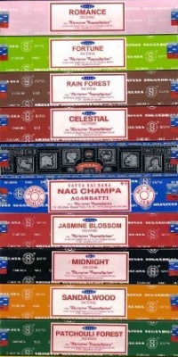 Set of 12 Nag Champa Sunrise Sandalwood Midnight Patchouli Celestial Fortune Blessings Romance Super Hit Jasmine Blossom Rain Forest By Satya Set of 12 Nag Champa Sunrise Sandalwood Midnight Patchouli Celestial Fortune Blessings Romance Super Hit Jasmine Blossom Rain Forest By Satya