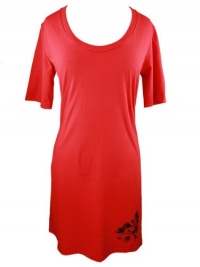 YogaColors Fine Jersey Short Sleeve Crew Neck T-Shirt Dress YogaColors Fine Jersey Short Sleeve Crew Neck T-Shirt Dress