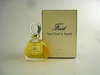 FIRST by Van Cleef & Arpels for WOMEN: EAU DE PARFUM .17 OZ MINI (note* minis approximately 1-2 inches in height) FIRST by Van Cleef & Arpels for WOMEN: EAU DE PARFUM .17 OZ MINI (note* minis approximately 1-2 inches in height)