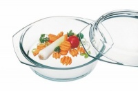 Simax Glassware 6256/6266 Round Casserole Pan with Lid, 1-Quart Simax Glassware 6256/6266 Round Casserole Pan with Lid, 1-Quart