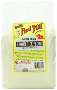 Bob's Red Mill Rice Flour Brown, 48-Ounce (Pack of 4) Bob's Red Mill Rice Flour Brown, 48-Ounce (Pack of 4)