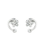Perfect Gift - High Quality Trendy Flower Earrings with Silver Swarovski Crystals (1292) for Birthday Wedding Gift Free Standard Shipment Clearance Perfect Gift - High Quality Trendy Flower Earrings with Silver Swarovski Crystals (1292) for Birthday Wedding Gift Free Standard Shipment Clearance