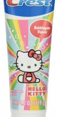 Crest Kid's Zooth Paste, Hello Kitty Paste, Bubblegum Flavor, 4.2-Ounce Tubes (Pack of 12)