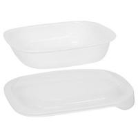 CorningWare SimplyLite 2-Quart Oblong Baking Dish with Plastic Lid CorningWare SimplyLite 2-Quart Oblong Baking Dish with Plastic Lid