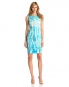 ELIE TAHARI Women's Emory Dress, Placid Blue, 6