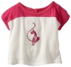 Baby Phat Baby-Girls Infant Color Block Tee with Bow Tie, Pink, 24 Months
