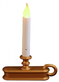 Good Tidings LED Single-Tier Christmas Window Christmas Candle with Sensor, Antique Finish, Cordless Good Tidings LED Single-Tier Christmas Window Christmas Candle with Sensor, Antique Finish, Cordless