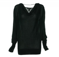 INC International Concepts Womens Sparkly Draped Neck Sweater