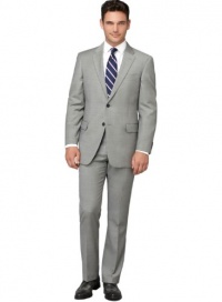 Jones New York Solid Gray Worsted Wool Suit 44 Long 44 L Euro 54 Pants 37W Jones New York Solid Gray Worsted Wool Suit 44 Long 44 L Euro 54 Pants 37W