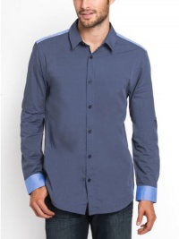 GUESS Dean Smart Slim Fit Color-Blocked Shirt GUESS Dean Smart Slim Fit Color-Blocked Shirt