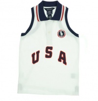 Ralph Lauren Girl's 2012 Olympic Team USA Sleeveless Shirt White 5 Ralph Lauren Girl's 2012 Olympic Team USA Sleeveless Shirt White 5