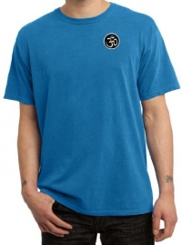 Mens Yoga T-shirt Aum Patch Sanskrit Pocket Print Pigment Dyed Shirt Mens Yoga T-shirt Aum Patch Sanskrit Pocket Print Pigment Dyed Shirt