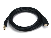 Monoprice 10ft Gold Plated 28/24AWG USB 2.0 A Male to A Female Extension Cable Monoprice 10ft Gold Plated 28/24AWG USB 2.0 A Male to A Female Extension Cable