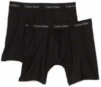 Calvin Klein Men's Microfiber Stretch 2 Pack Boxer Brief, Black, Small Calvin Klein Men's Microfiber Stretch 2 Pack Boxer Brief, Black, Small