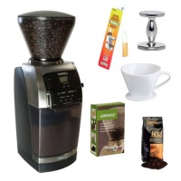 Baratza 885 Vario Ceramic Burr Coffee Grinder + Coffee Grinder Dusting Brush + Espresso Tamper + Porcelain Coffee Filter Cone Size 4 + 3-pack 35G Grindz Coffee Grinder Cleaner + Accessory Kit Baratza 885 Vario Ceramic Burr Coffee Grinder + Coffee Grinder Dusting Brush + Espresso Tamper + Porcelain Coffee Filter Cone Size 4 + 3-pack 35G Grindz Coffee Grinder Cleaner + Accessory Kit