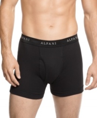 Stock your drawer of basics with this four pack of boxer briefs from Alfani. Stock your drawer of basics with this four pack of boxer briefs from Alfani.