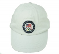 Ralph Lauren Little Boy's USA Olympic Team Hat White One Size (4-7) Ralph Lauren Little Boy's USA Olympic Team Hat White One Size (4-7)