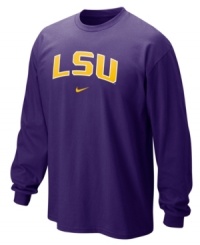 Be a part of the team in this Nike LSU Tigers NCAA shirt. Be a part of the team in this Nike LSU Tigers NCAA shirt.