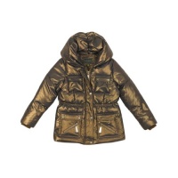 Rothschild Girls Luxury Matellic Hooded Safari Style Down Jacket - Bronze (Small) Rothschild Girls Luxury Matellic Hooded Safari Style Down Jacket - Bronze (Small)