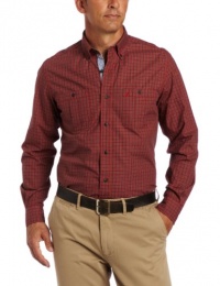Nautica Men's Long Sleeve Mini Saturated Check Shirt Nautica Men's Long Sleeve Mini Saturated Check Shirt