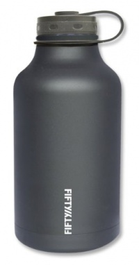 Lifeline 7500BK Black Stainless Steel Growler - 64 oz. Capacity Lifeline 7500BK Black Stainless Steel Growler - 64 oz. Capacity