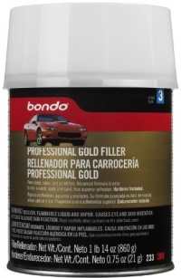 Bondo 233 Professional Gold Filler Quart Can - 14 oz.