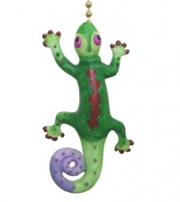Tropical Gecko Lizard Tiki Bar Ceiling Fan Light Pull Tropical Gecko Lizard Tiki Bar Ceiling Fan Light Pull