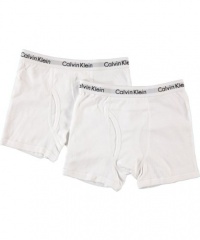 Calvin Klein Boys White 2 Pack boxer briefs for boys Calvin Klein Boys White 2 Pack boxer briefs for boys