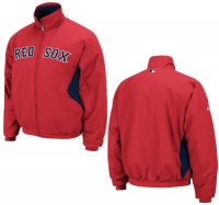 Majestic Youth Boston Red Sox Red Triple Peak Therma Base Premier Dugout Jacket Majestic Youth Boston Red Sox Red Triple Peak Therma Base Premier Dugout Jacket