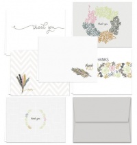 Embellished Thank You 36 Note Cards for $9.99 with 6 Different Images Including Light Gray Envelopes. Embellished Thank You 36 Note Cards for $9.99 with 6 Different Images Including Light Gray Envelopes.