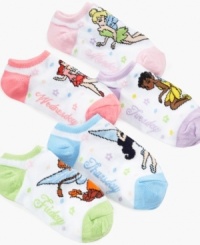 Enchantment any day of the week! These comfy cozy ankle socks lets her take flight with some magically cute help from her favorite Disney Fairies! Enchantment any day of the week! These comfy cozy ankle socks lets her take flight with some magically cute help from her favorite Disney Fairies!