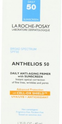La Roche-Posay Anthelios 50 Daily Anti Aging Primer with SPF 50 Sunscreen, 1.35 Fluid Ounce La Roche-Posay Anthelios 50 Daily Anti Aging Primer with SPF 50 Sunscreen, 1.35 Fluid Ounce