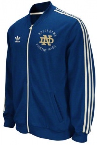 Adidas Notre Dame Fighting Irish Navy Homecoming Under the Lights Full Zip Track Jacket Adidas Notre Dame Fighting Irish Navy Homecoming Under the Lights Full Zip Track Jacket