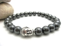 Mens Buddha Hematite Energy Bracelet Mens Buddha Hematite Energy Bracelet