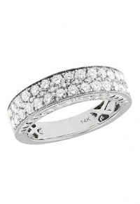 Effy Jewlery 14K White Gold Diamond Band, .95 TCW Ring size 7 Effy Jewlery 14K White Gold Diamond Band, .95 TCW Ring size 7