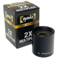Opteka High Definition 2X Telephoto Converter for Opteka 650-1300mm, 500mm and 800mm SLR Lenses Opteka High Definition 2X Telephoto Converter for Opteka 650-1300mm, 500mm and 800mm SLR Lenses