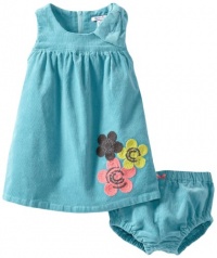 Hartstrings Baby-girls Infant Corduroy Dress with Diaper Cover, Aqua, 18 Months Hartstrings Baby-girls Infant Corduroy Dress with Diaper Cover, Aqua, 18 Months
