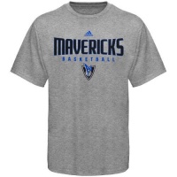 adidas Dallas Mavericks Ash Absolute T-shirt adidas Dallas Mavericks Ash Absolute T-shirt