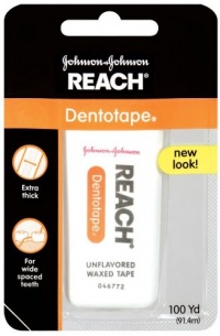 Reach Dentotape Extra Wide Unflavored Floss, Waxed, 100yds Reach Dentotape Extra Wide Unflavored Floss, Waxed, 100yds