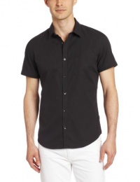 Calvin Klein Sportswear Men's Short Sleeve Yarn Dye Bar stripe Dob Calvin Klein Sportswear Men's Short Sleeve Yarn Dye Bar stripe Dob