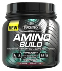 Muscletech Amino Build, Fruit Punch, 30 serving, Branched Chain Amino Acid (BCAA) Supplement with Betaine Muscletech Amino Build, Fruit Punch, 30 serving, Branched Chain Amino Acid (BCAA) Supplement with Betaine