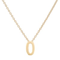 Lucky Number 0 Necklace - Gold Tone Matte: Final Sale Lucky Number 0 Necklace - Gold Tone Matte: Fi Lucky Number 0 Necklace - Gold Tone Matte: Final Sale Lucky Number 0 Necklace - Gold Tone Matte: Fi