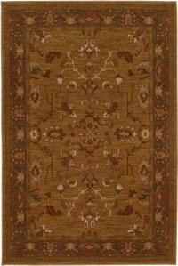 Area Rug 5x8 Rectangle Traditional Gold-Cream Color - Karastan Bellingham Collection Area Rug 5x8 Rectangle Traditional Gold-Cream Color - Karastan Bellingham Collection