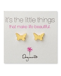 Enough to send hearts a flutter: these delicate Dogeared stud earrings are simply too cute to let fly by. Enough to send hearts a flutter: these delicate Dogeared stud earrings are simply too cute to let fly by.